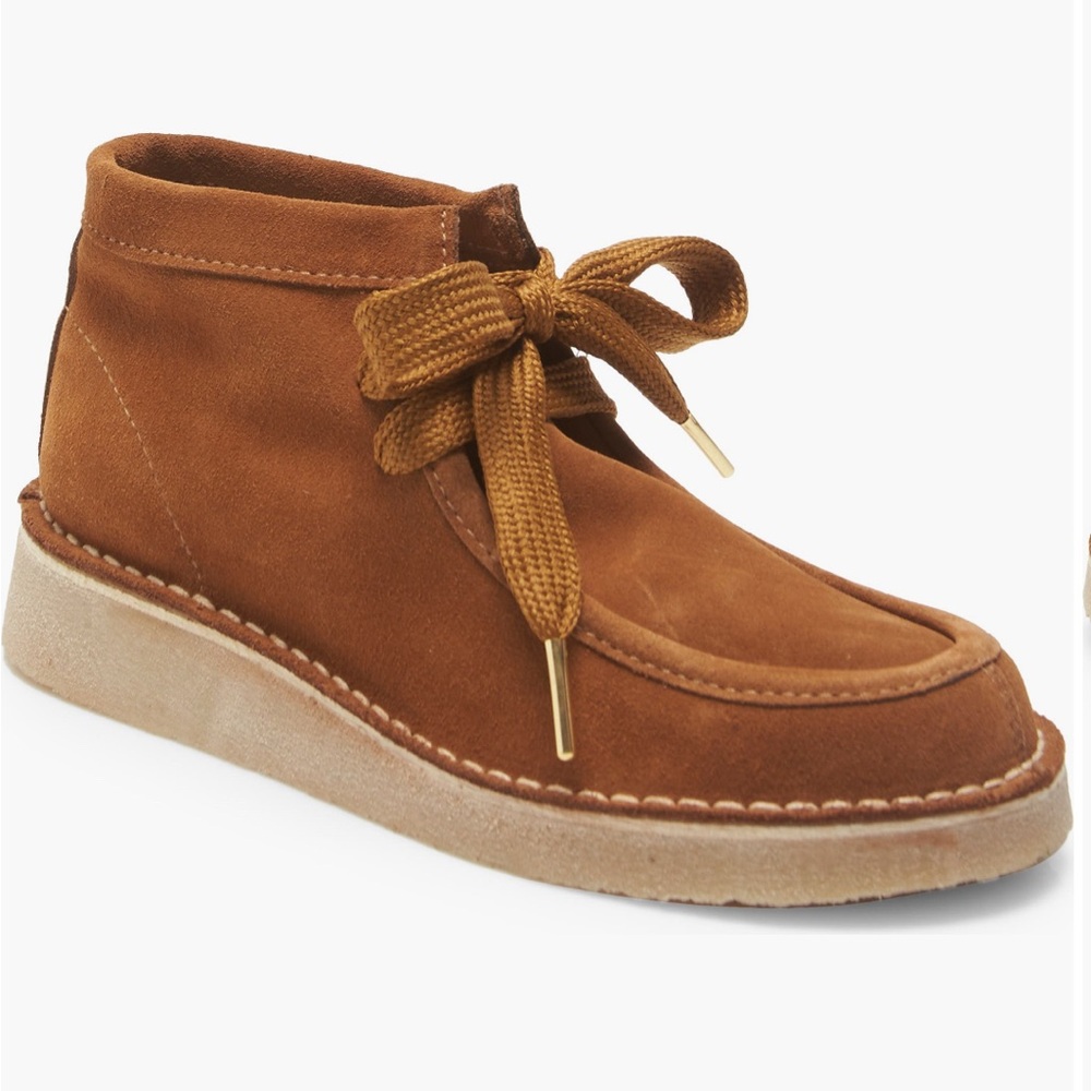 Free People Ashton Brown Suede Chukka Ankle Boots
